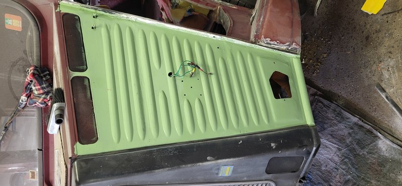 Deze groene kleur wordt het niet maar is alleen om de laatste oneffenheden te zien.
